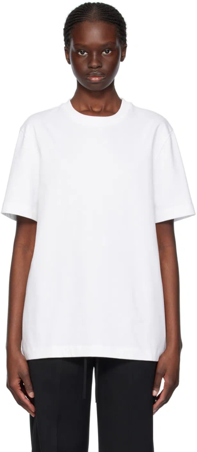 Helmut Lang White Heavyweight T-shirt In 100 White