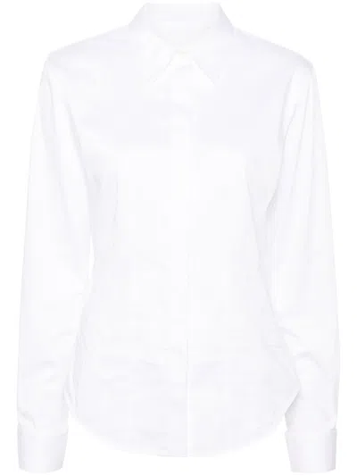 Helmut Lang White Long-sleeve Poplin Shirt