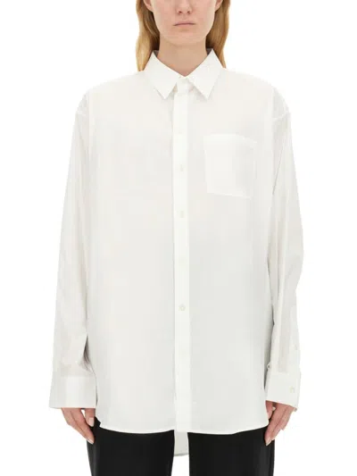 Helmut Lang White Oversized Cotton Shirt