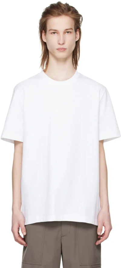 Helmut Lang White Printed T-shirt In White - 100