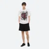 Helmut Lang White Scribble Tee In White/black