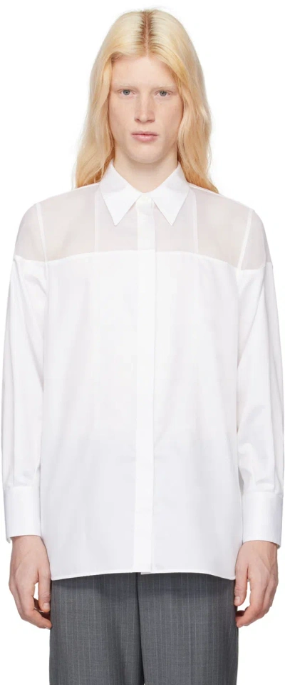 Helmut Lang White Tux Shirt In White - 100
