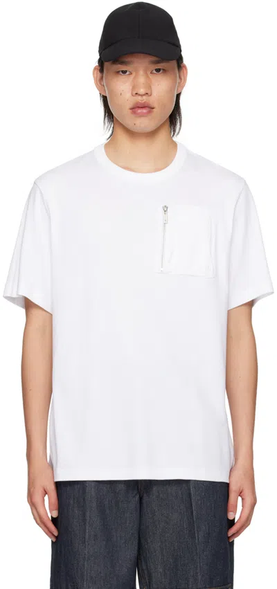 Helmut Lang White Utility Pocket T-shirt In White - 100