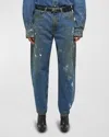 Helmut Lang Wide-leg Jeans In Mdindgpntr