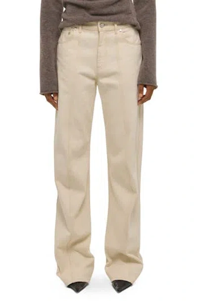 Helmut Lang Wide Leg Jeans In Neutral