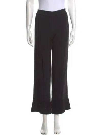 Pre-owned Helmut Lang Wide Leg Pants In Black