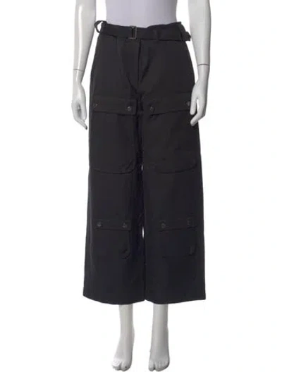 Pre-owned Helmut Lang Wide Leg Pants In Black