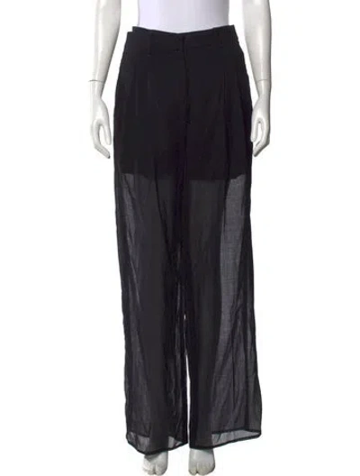 Pre-owned Helmut Lang Wide Leg Pants In Black