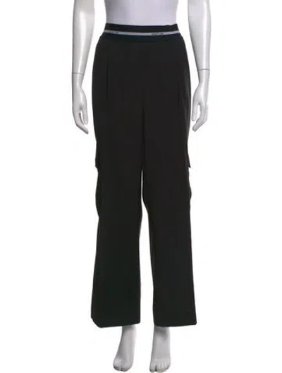 Pre-owned Helmut Lang Wide Leg Pants In Black