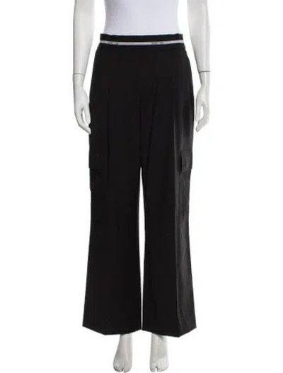 Pre-owned Helmut Lang Wide Leg Pants In Black
