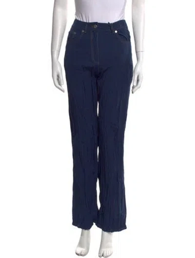 Pre-owned Helmut Lang Wide Leg Pants In Blue