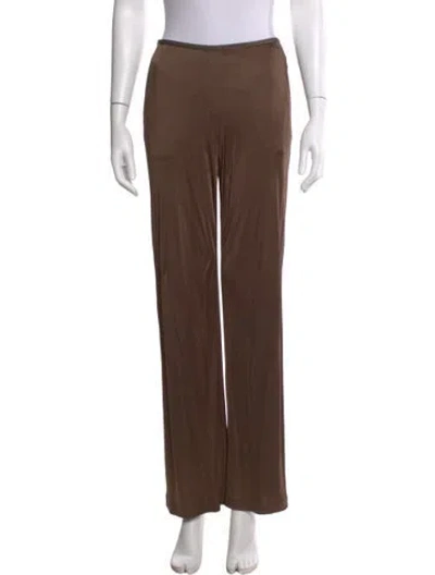 Pre-owned Helmut Lang Wide Leg Pants In Brown