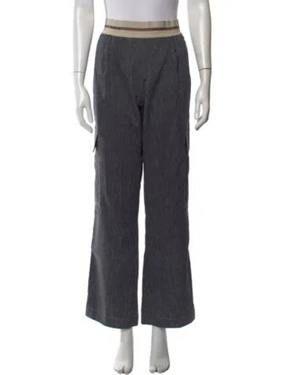 Pre-owned Helmut Lang Wide Leg Pants In Gray