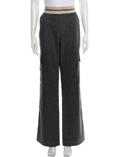Pre-owned Helmut Lang Wide Leg Pants In Gray