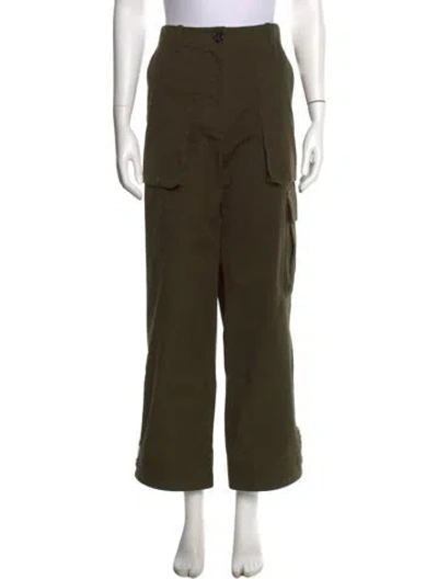 Pre-owned Helmut Lang Wide Leg Pants In Green