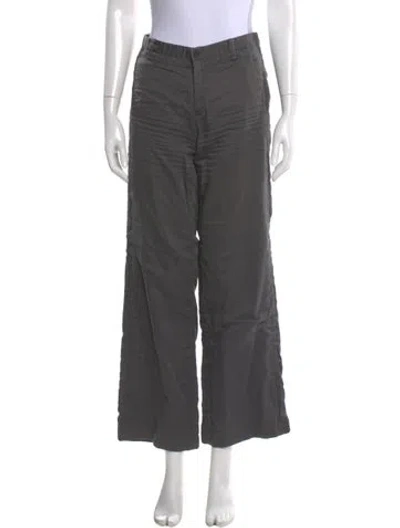 Pre-owned Helmut Lang Wide Leg Pants In Green