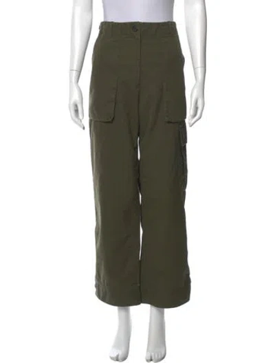 Pre-owned Helmut Lang Wide Leg Pants In Green