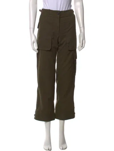 Pre-owned Helmut Lang Wide Leg Pants In Green