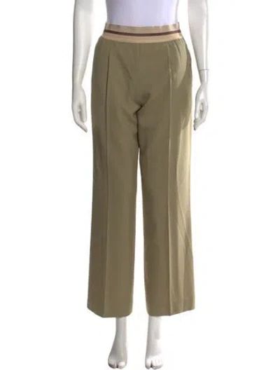 Pre-owned Helmut Lang Wide Leg Pants In Green