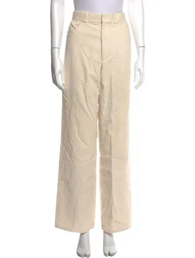 Pre-owned Helmut Lang Wide Leg Pants In Neutrals