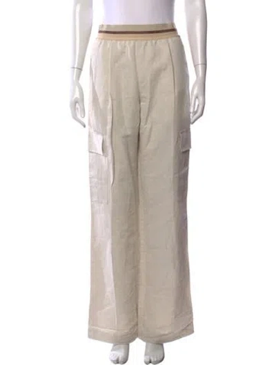 Pre-owned Helmut Lang Wide Leg Pants In Neutrals