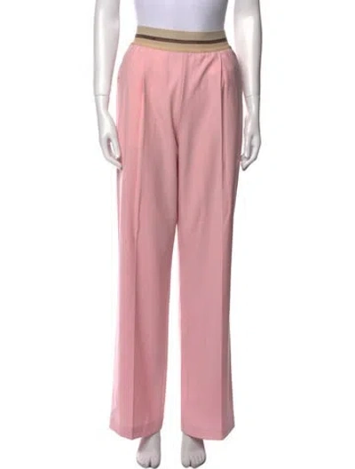 Pre-owned Helmut Lang Wide Leg Pants In Pink