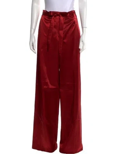 Pre-owned Helmut Lang Wide Leg Pants In Red