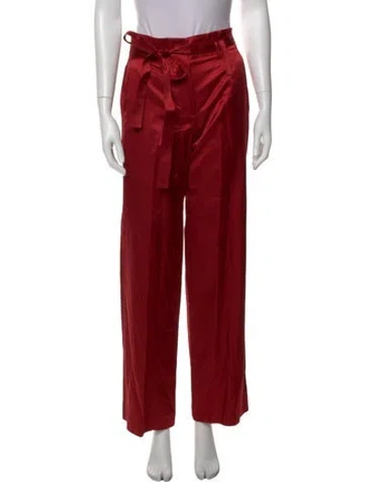 Pre-owned Helmut Lang Wide Leg Pants In Red
