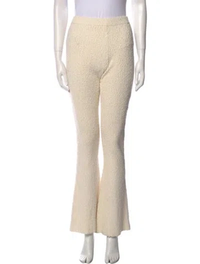 Pre-owned Helmut Lang Wide Leg Pants In White