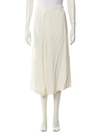Pre-owned Helmut Lang Wide Leg Pants In White