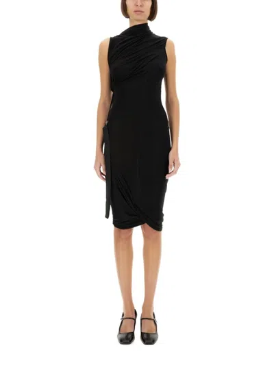 Helmut Lang "wind" Dress In Black