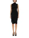 Helmut Lang "wind" Dress In Black