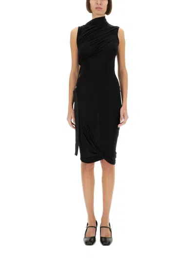 Helmut Lang "wind" Dress In Black