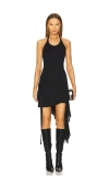 Helmut Lang Wind Halter Dress In Black