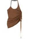 Helmut Lang Wind Harness Top In Brown
