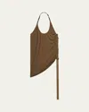 Helmut Lang Wind Harness Top In Coco