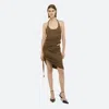 Helmut Lang Wind Harness Top In Cocoa