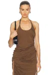 Helmut Lang Wind Harness Top In Brown