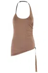 Helmut Lang Wind Harness Top In M Cocoa