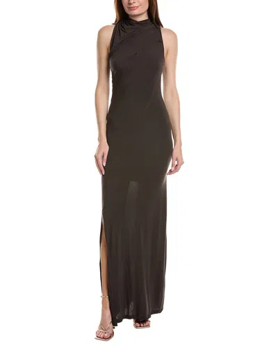 Helmut Lang Wind Maxi Dress In Brown