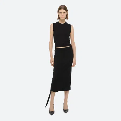 Helmut Lang Wind Mini Skirt In Black