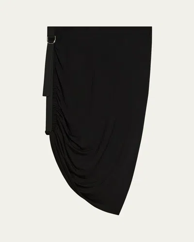 Helmut Lang Wind Mini Skirt In Black