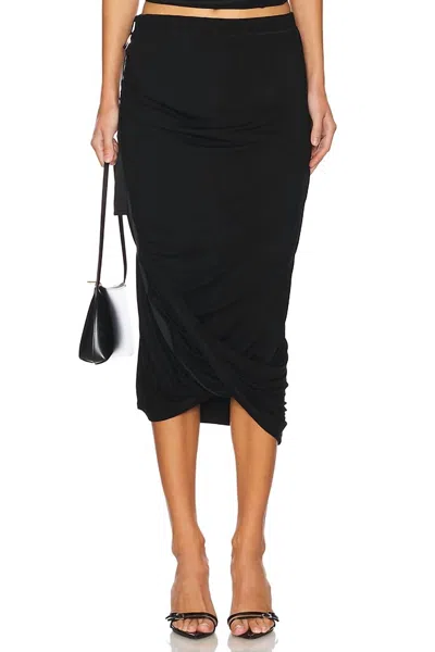 HELMUT LANG WIND SKIRT IN BLACK