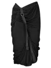 Helmut Lang Midi Skirt In Black