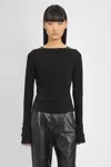 Helmut Lang Scarf Silk Blouse In Black