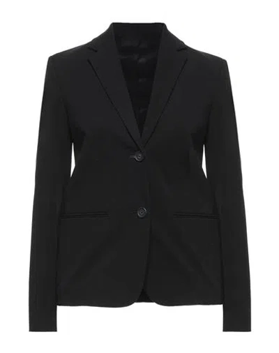 Helmut Lang Woman Blazer Black Size 10 Cotton, Elastane