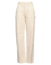 Helmut Lang Woman Jeans Beige Size 29 Cotton In Beige