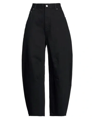 Helmut Lang Woman Jeans Black Size 30 Cotton In Multi