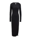 Helmut Lang Woman Maxi Dress Black Size L Cotton In Black