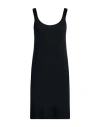 Helmut Lang Woman Mini Dress Black Size L Modal, Elastane In Black